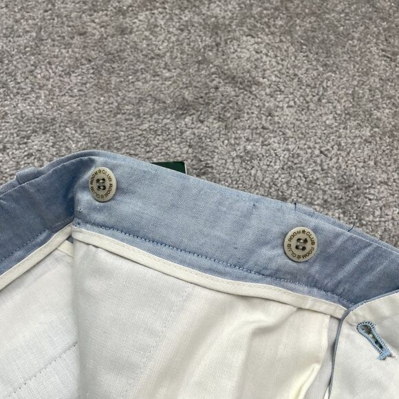 Club Room Vintage 80's Dress Pants Mens 36x34 Light Blue Cotton Trousers NWD - Picture 6 of 16